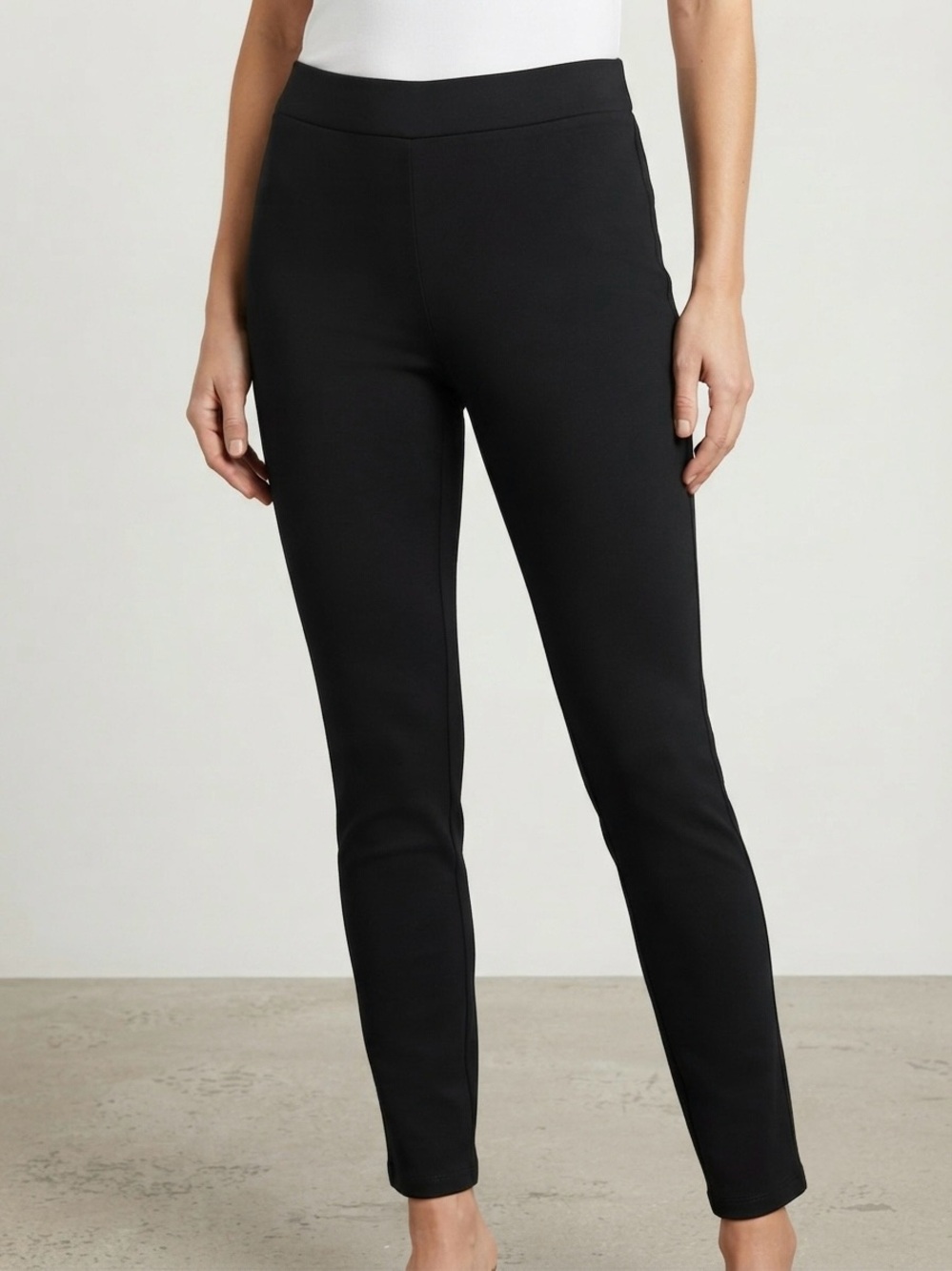 Women's Philosophy Black Slim Ponte Knit Pants